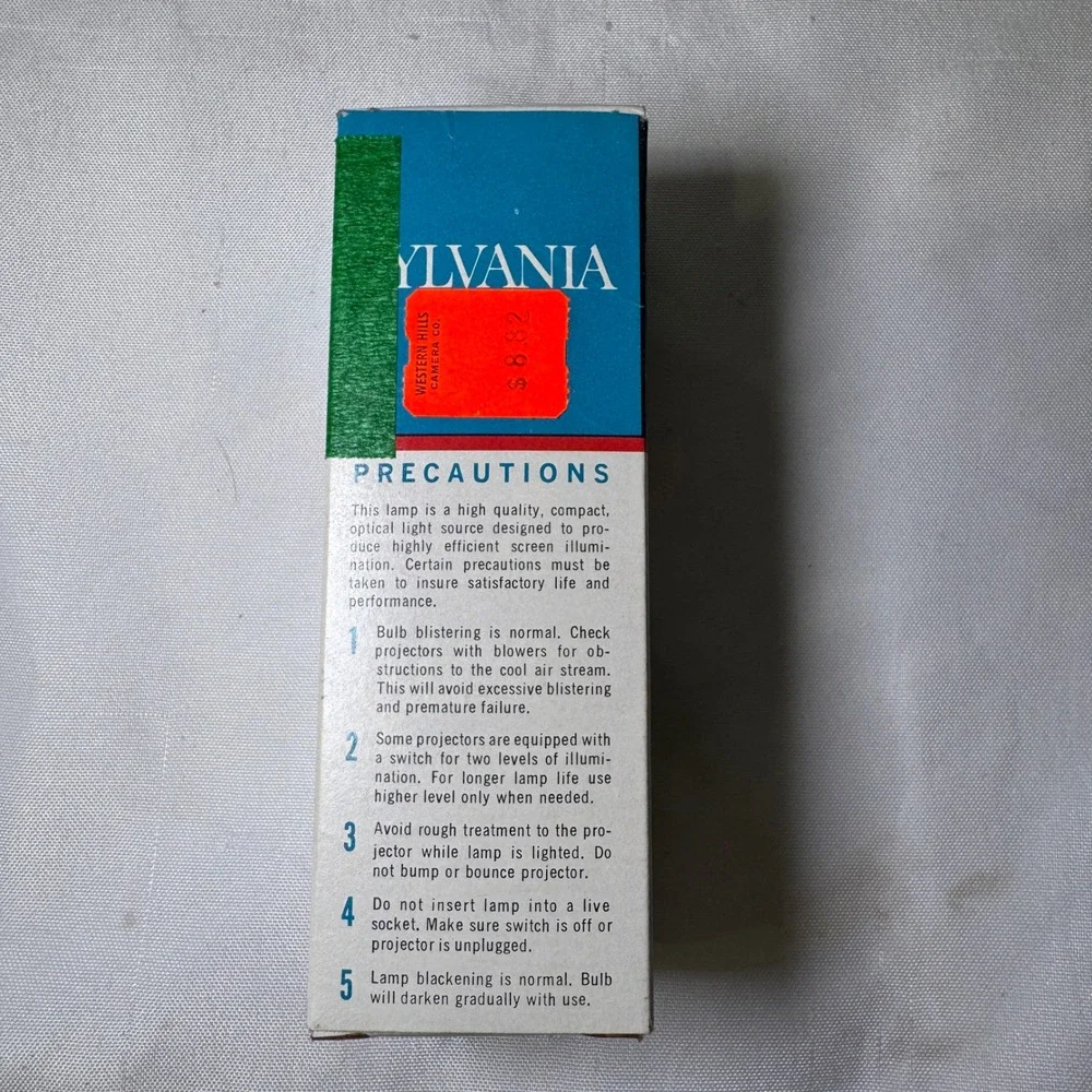 Sylvania DFZ Projector Lamp 80W 30V Blue Top Original Equipment Vintage Bulb NOS